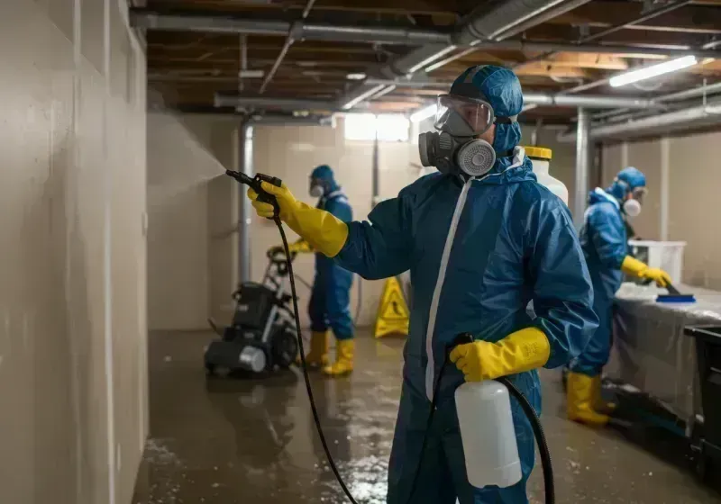 Basement Sanitization and Antimicrobial Treatment process in Wood-Lynne, NJ